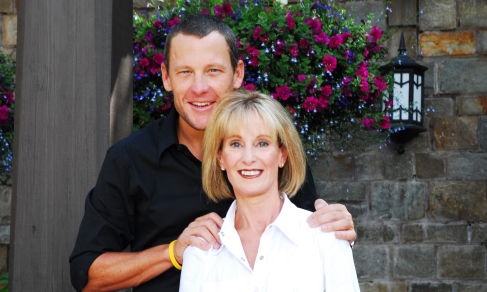 Foto von Lance Armstrong  & sein  Mutter  Linda Armstrong